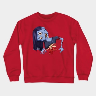 Scary Girl Crewneck Sweatshirt